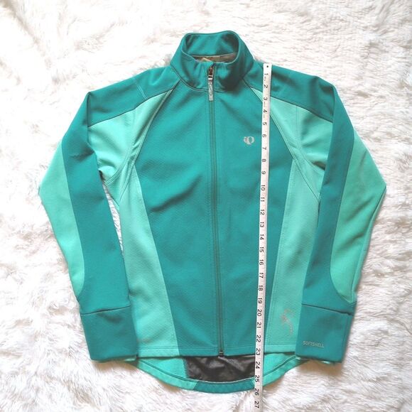 Pearl Izumi Elite Softshell Cycling Jacket Blue Green Teal Women's Small - Picture 10 of 16